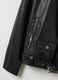 Black vegan leather jacket regular fit_5