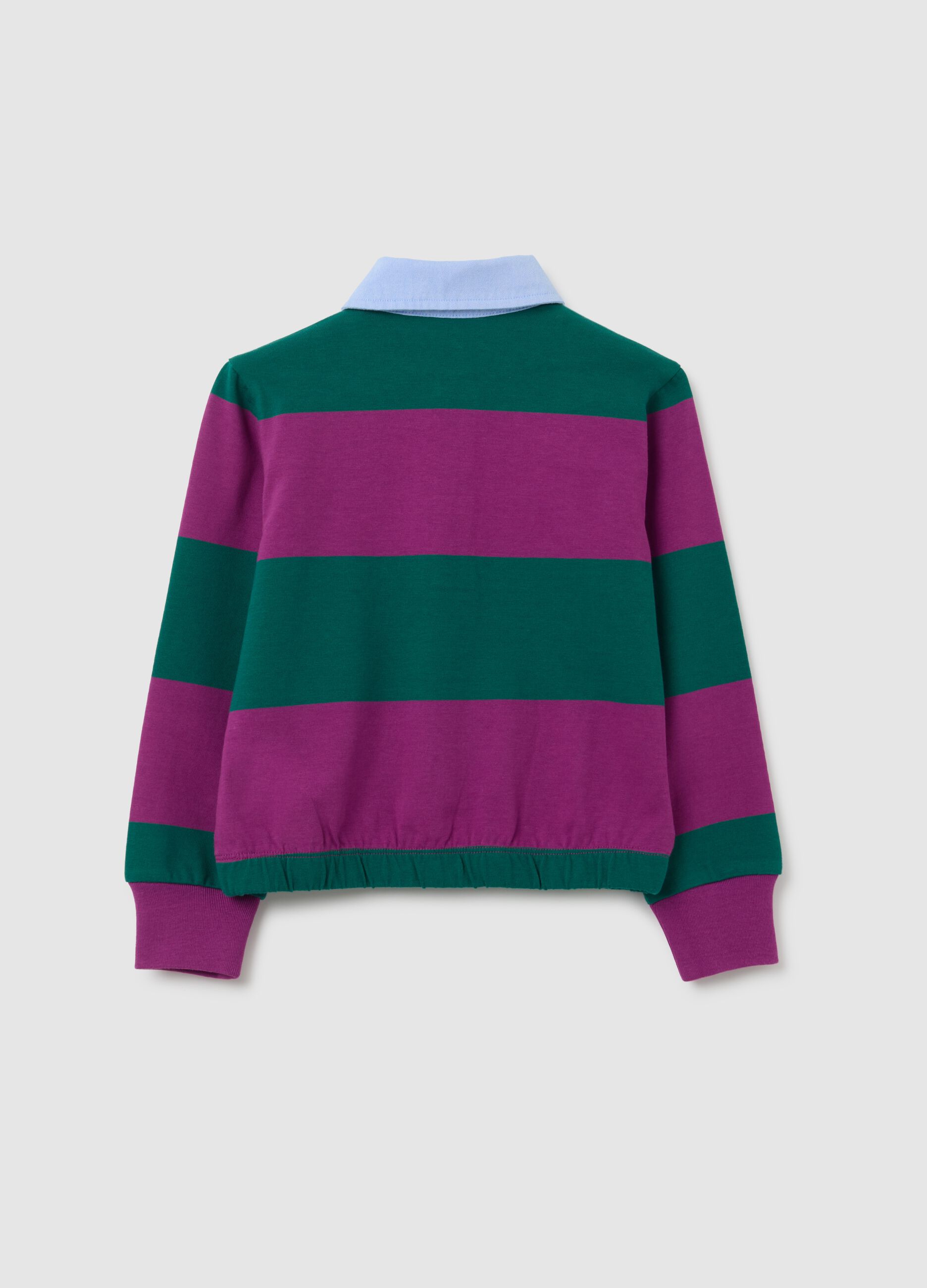 Polo da ragazza in puro cotone multicolor regular fit