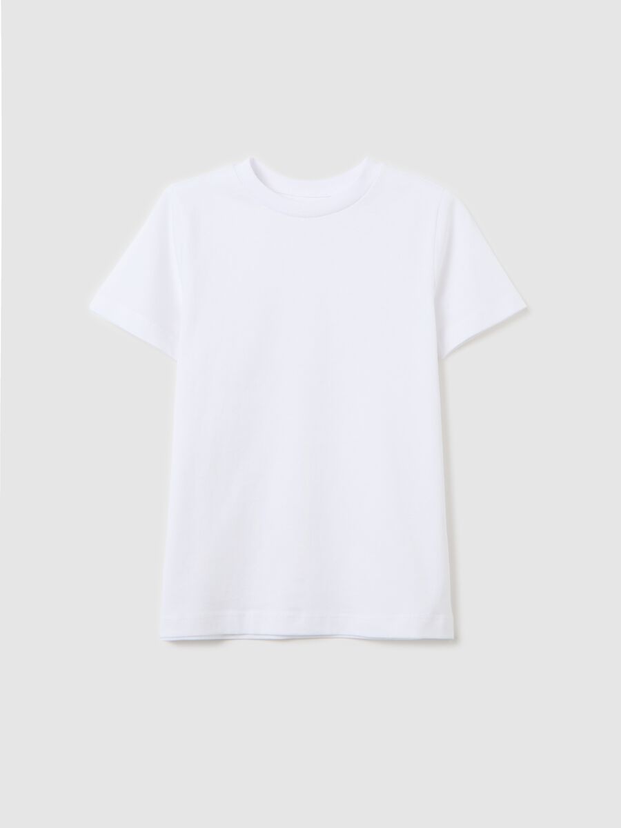 Cotton T-shirt with round neck_0