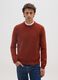 Red Crew Neck Sweater Regular Fit_0