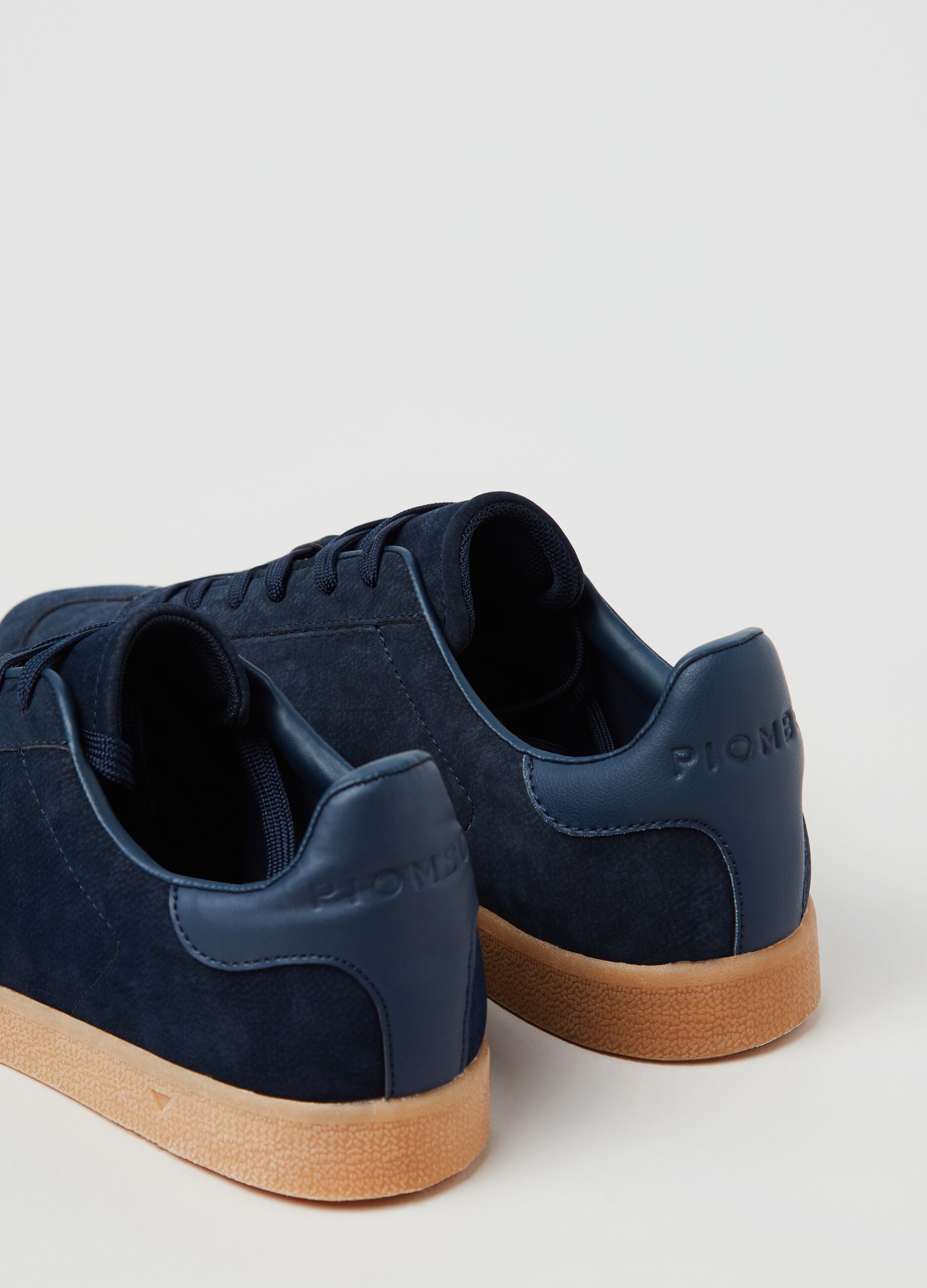 Sneakers effetto scamosciato con lacci_2