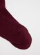 Red socks in viscose and wool blend_1