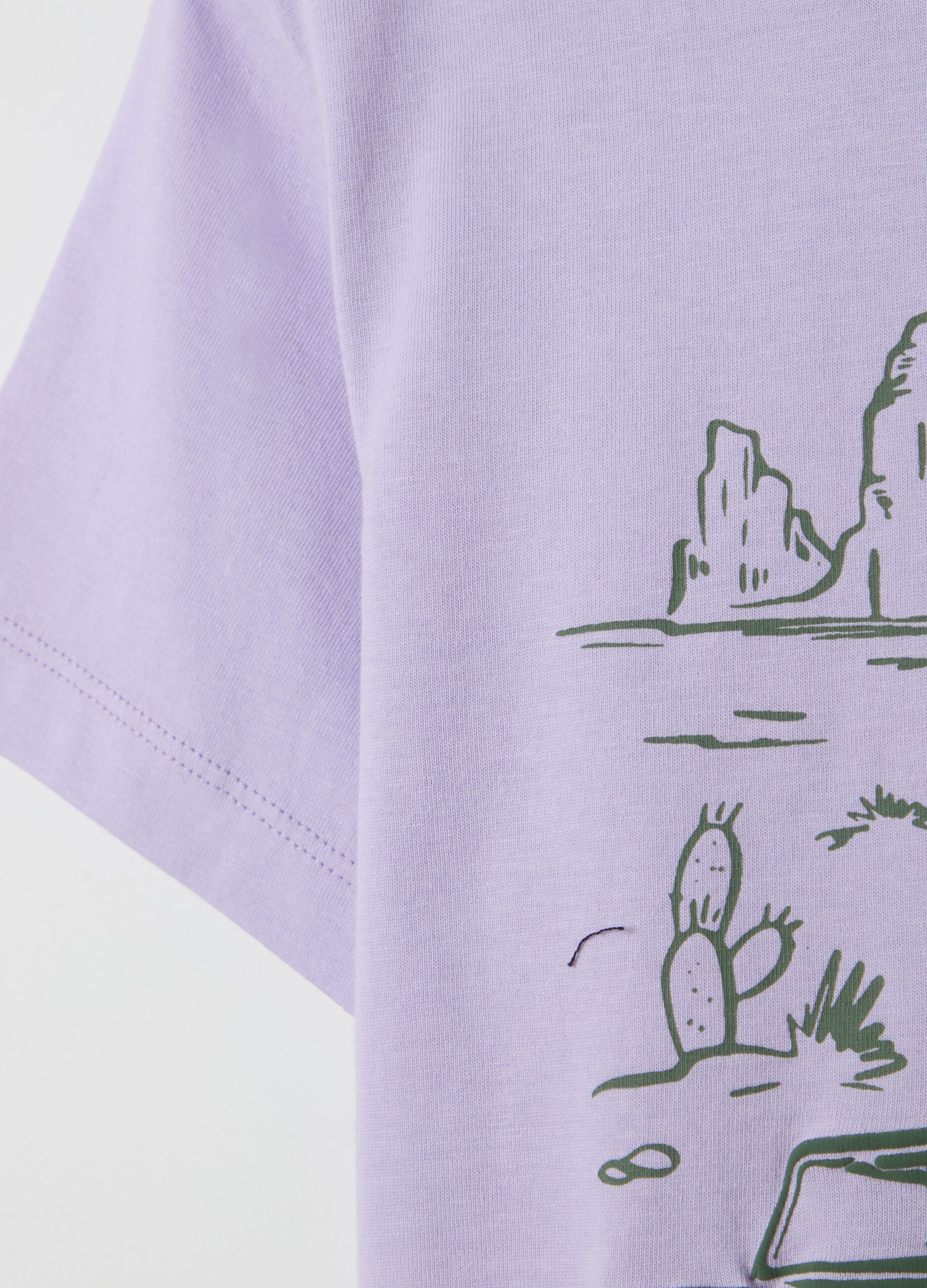 Cotton T-shirt with print