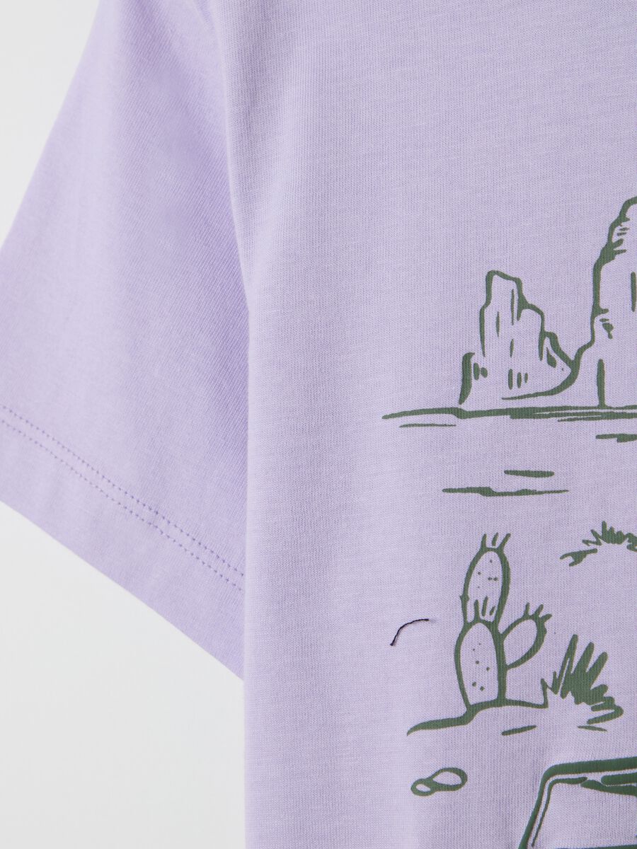 Cotton T-shirt with print_3