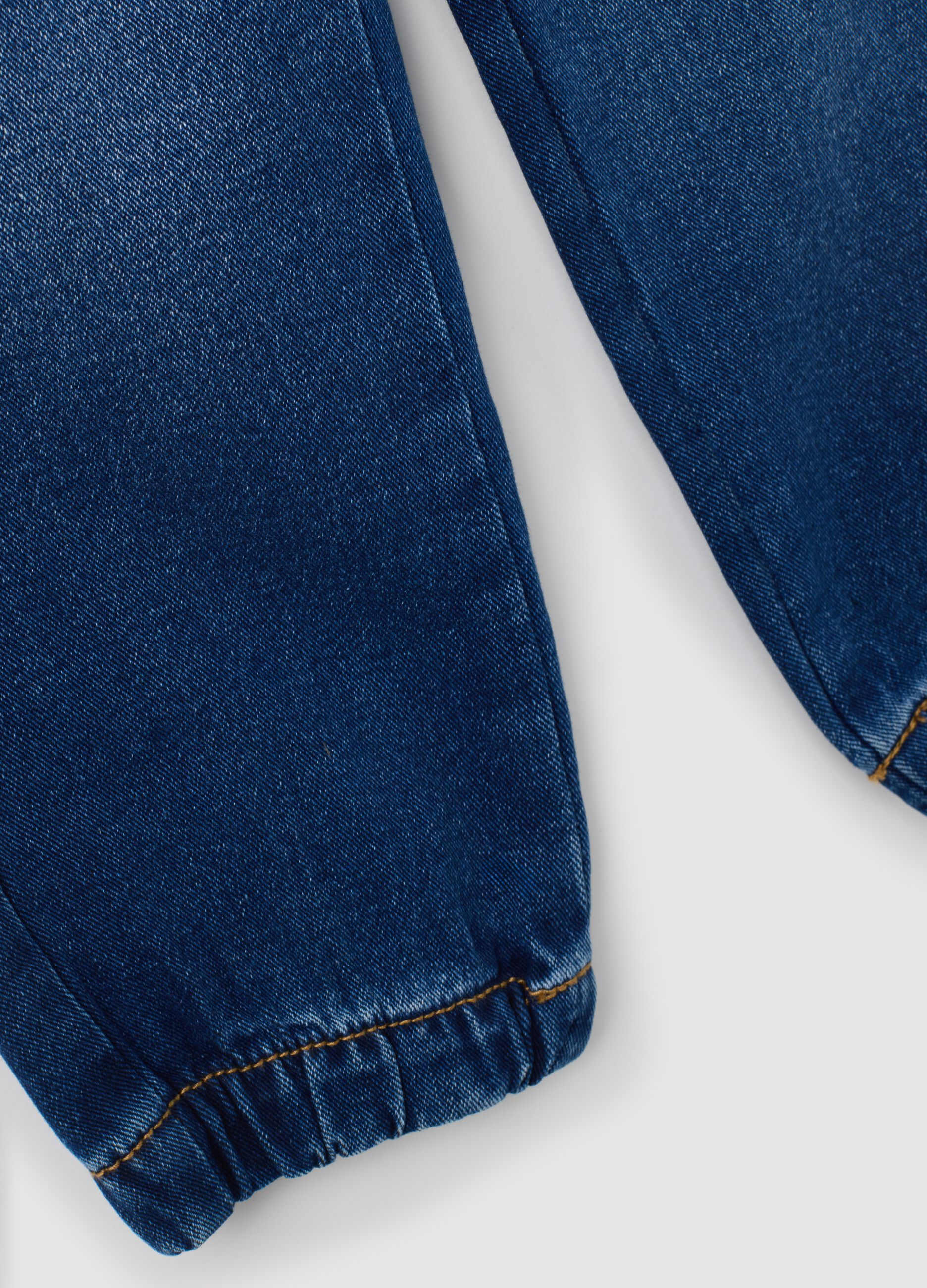 Children's Blue Relaxed Fit Cotton Blend Jog Denim