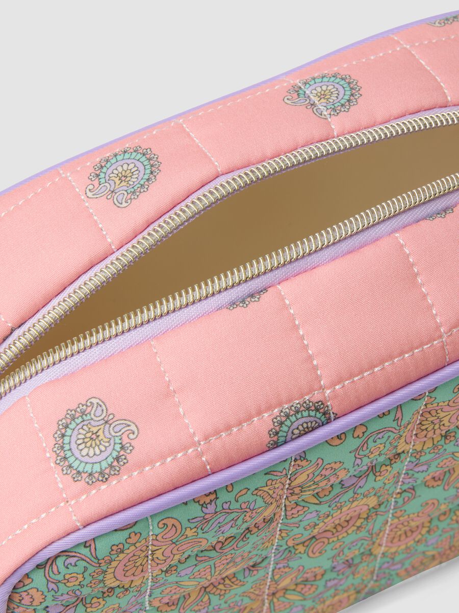 Beauty case in puro cotone multicolor con fantasia_2