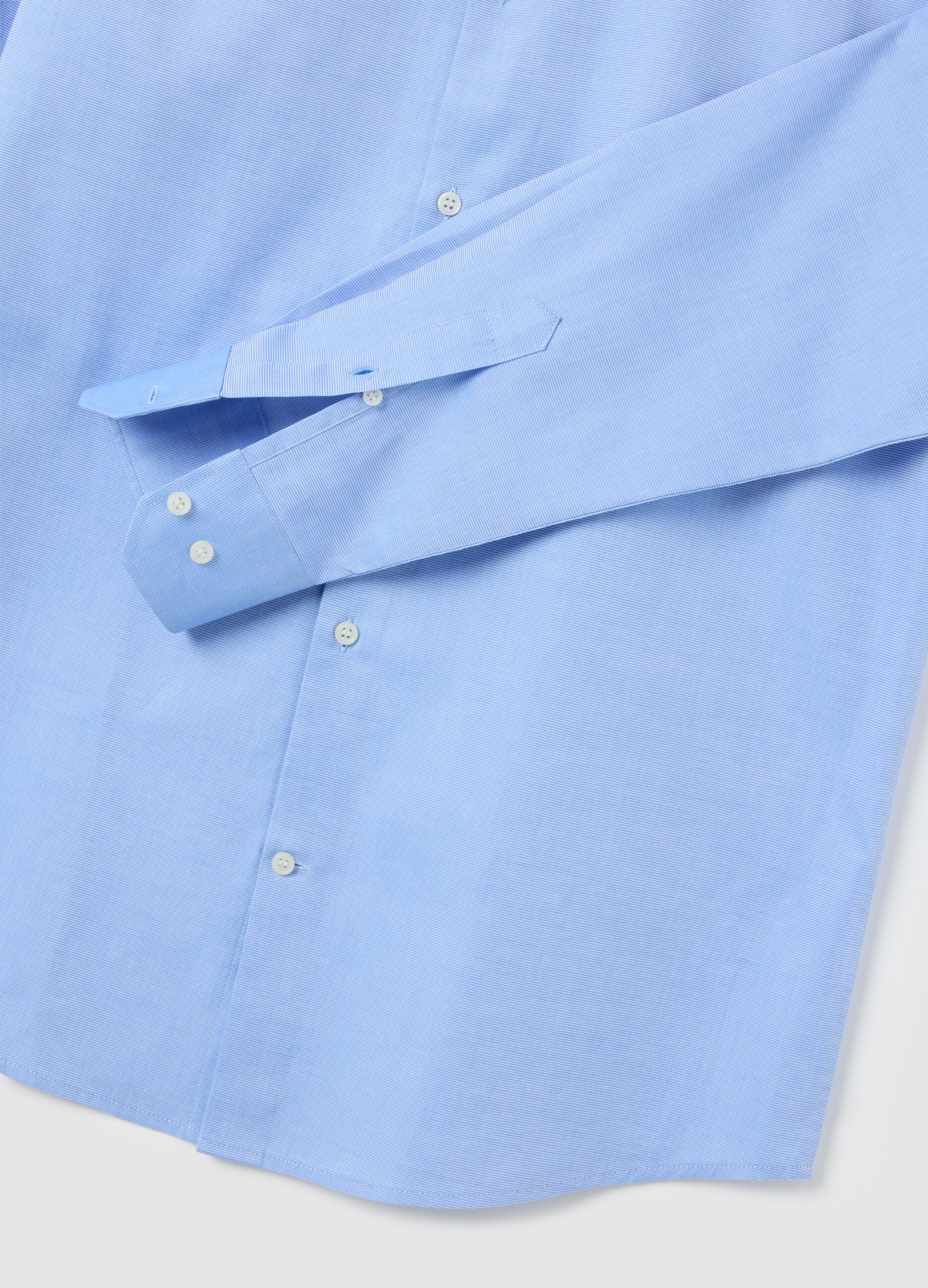 Men's pure cotton light blue shirt