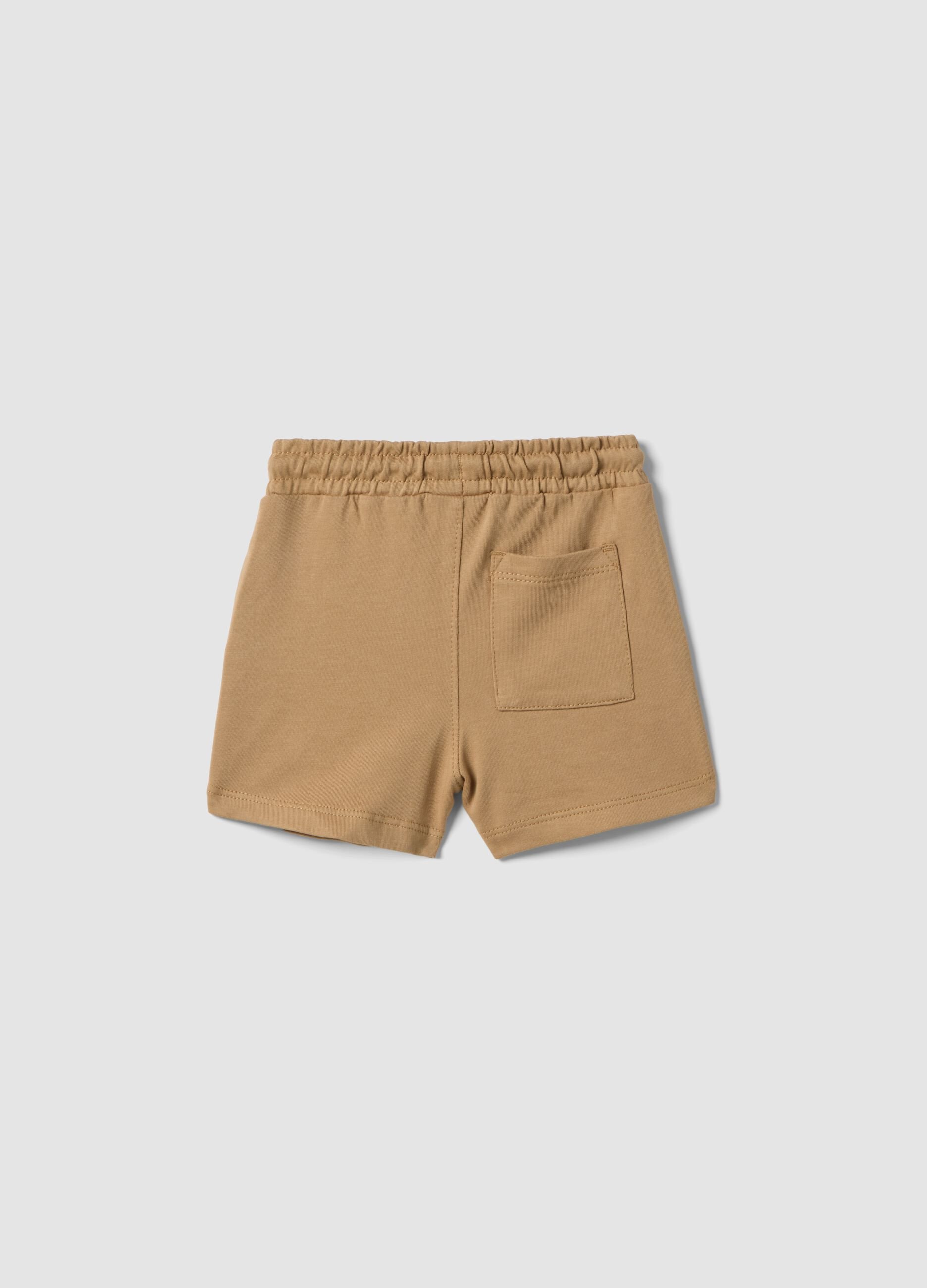 Beige pure cotton shorts