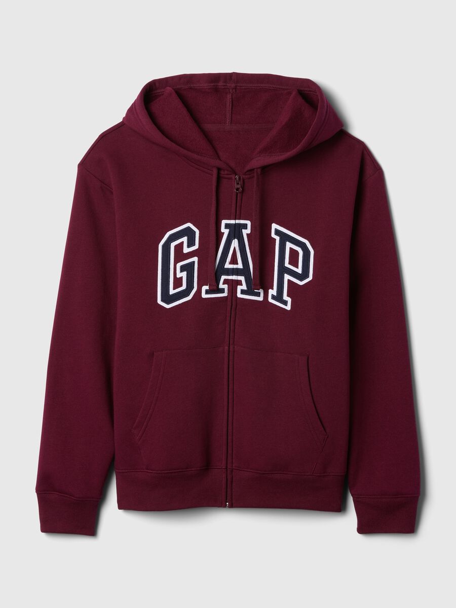 GAP logo zip-up hooded sweatshirt in cotton blend_2