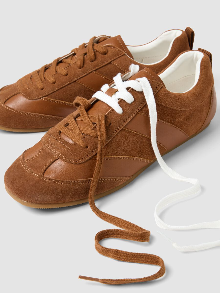 Brown genuine leather sneakers_2