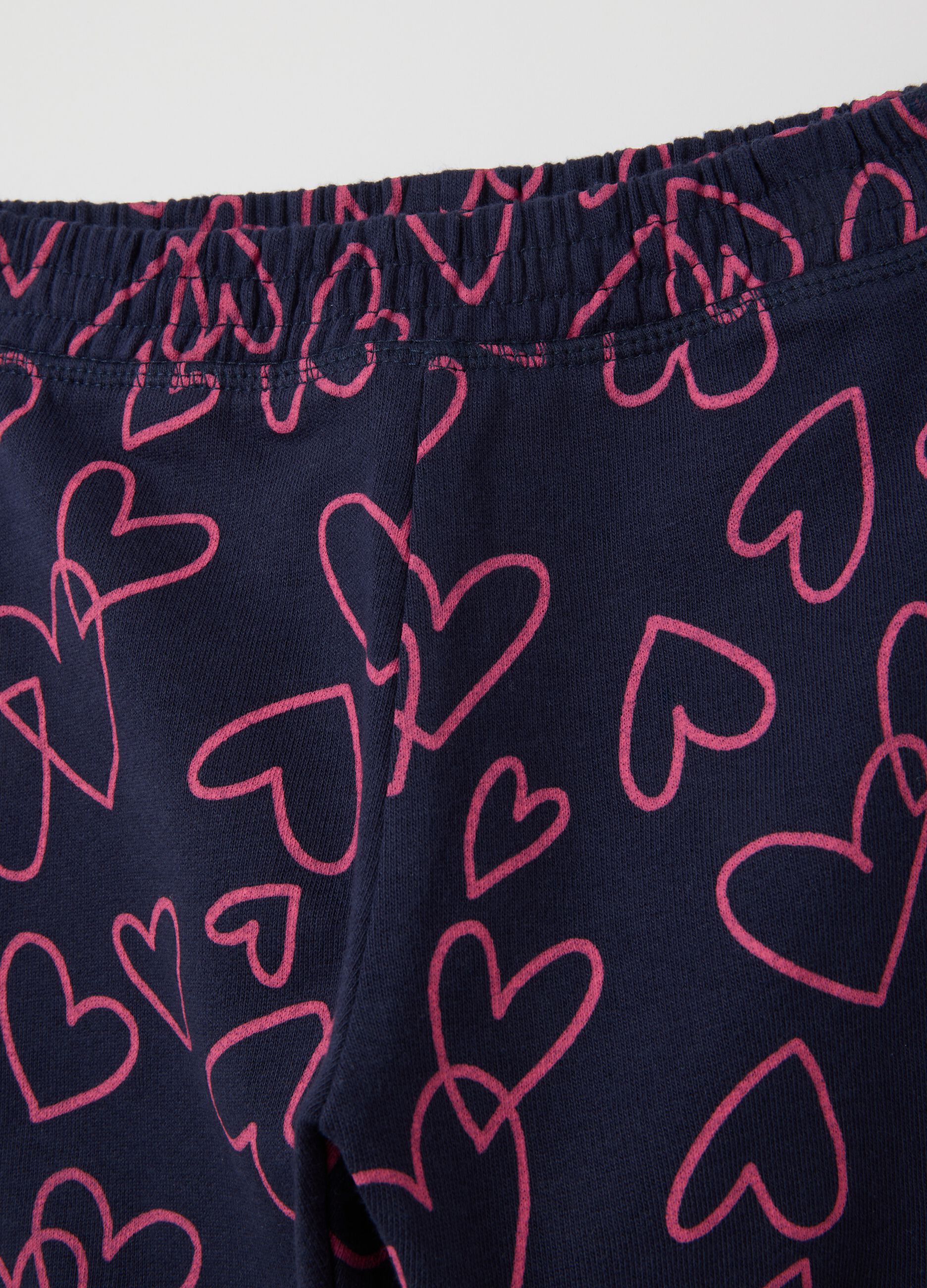 Girls' multicolour pure cotton regular fit trousers
