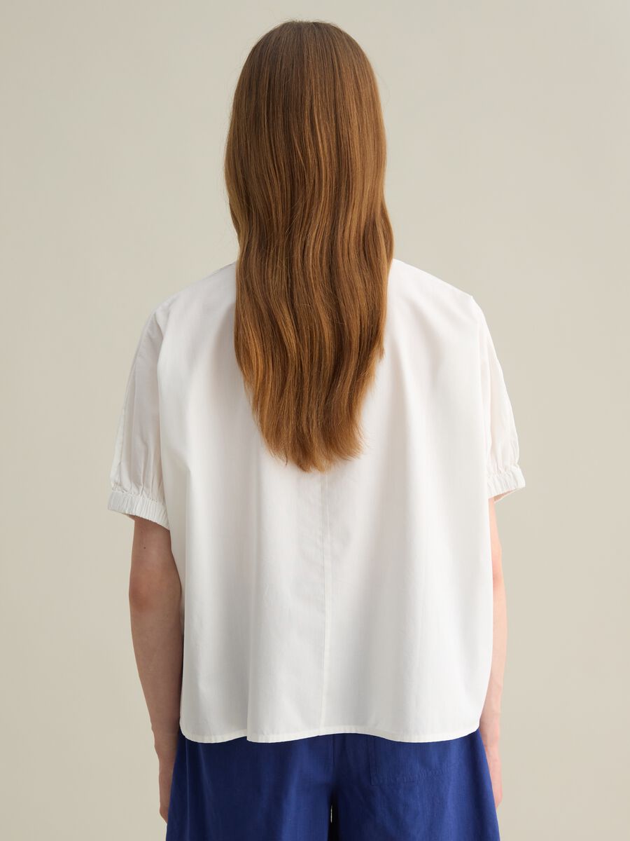 White Cotton Oversized Shirt_3