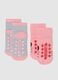 Hello Kitty Non-Slip Pink Socks Twin-Pack for Girls_1