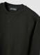 Black crew-neck sweatshirt in cotton blend, regular fit_2