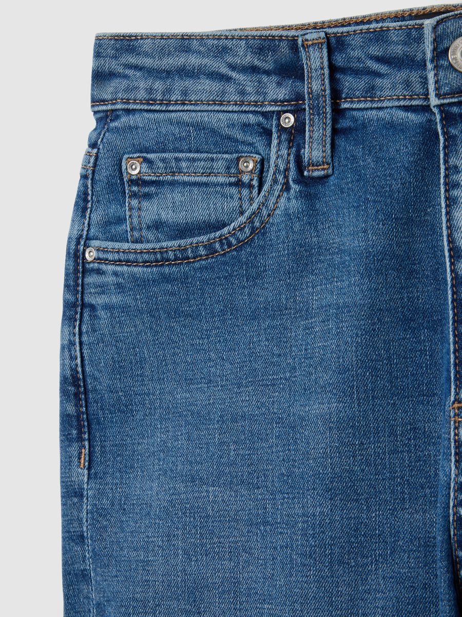 Stretch blue straight jeans_5