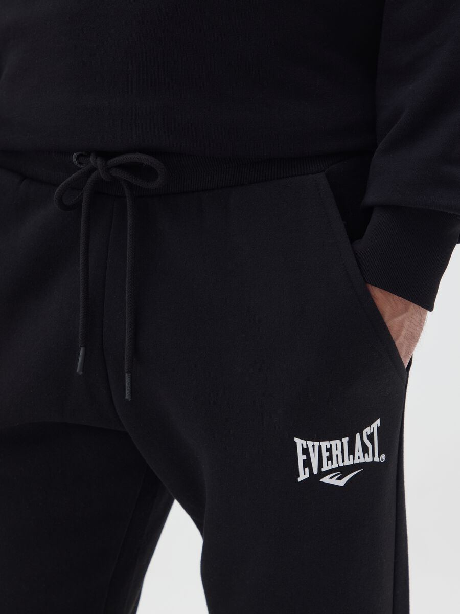 Pantaloni neri da jogging in misto cotone_3