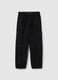 Boys' black cotton blend cargo trousers_3