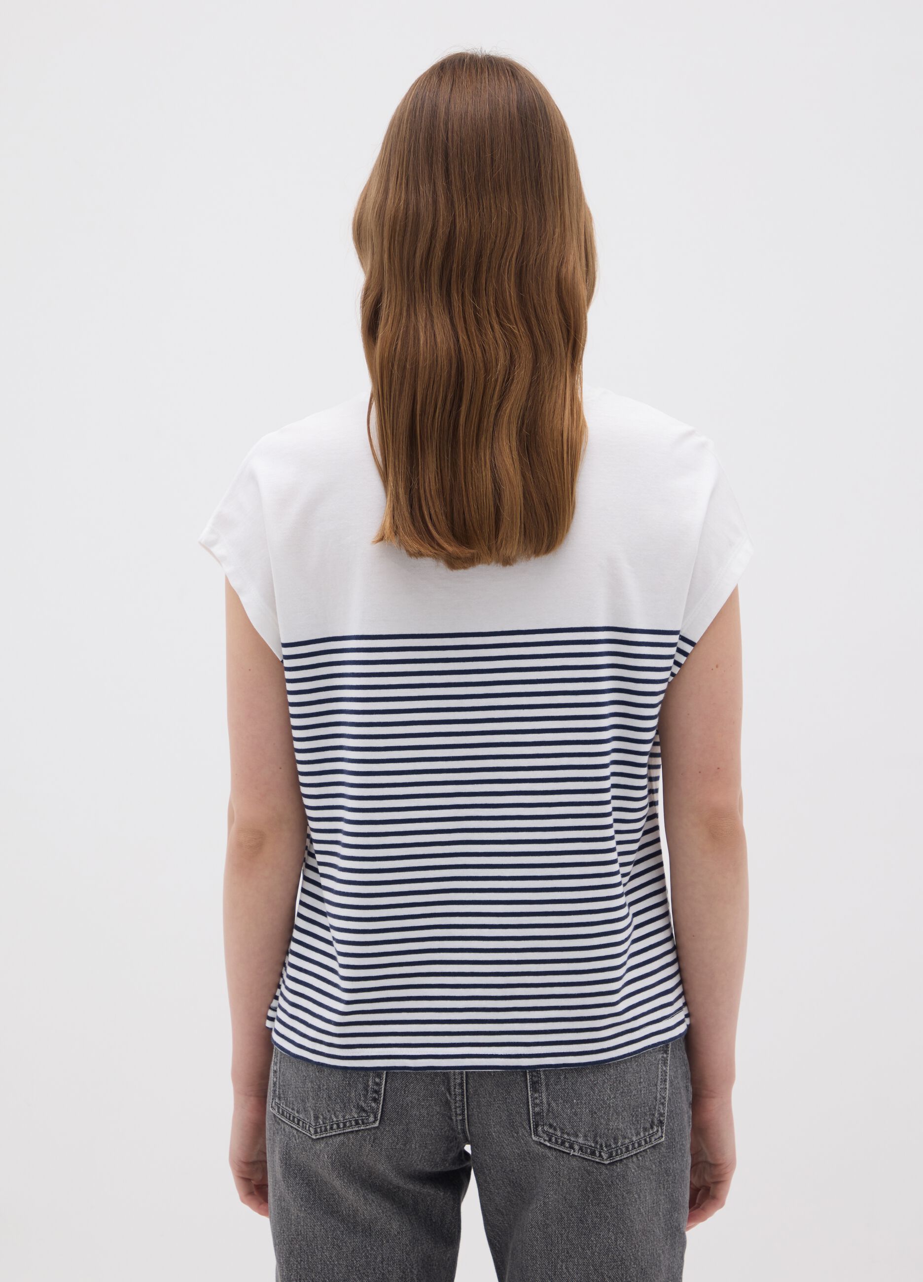 Multicolour Pure Cotton Women's T-shirt