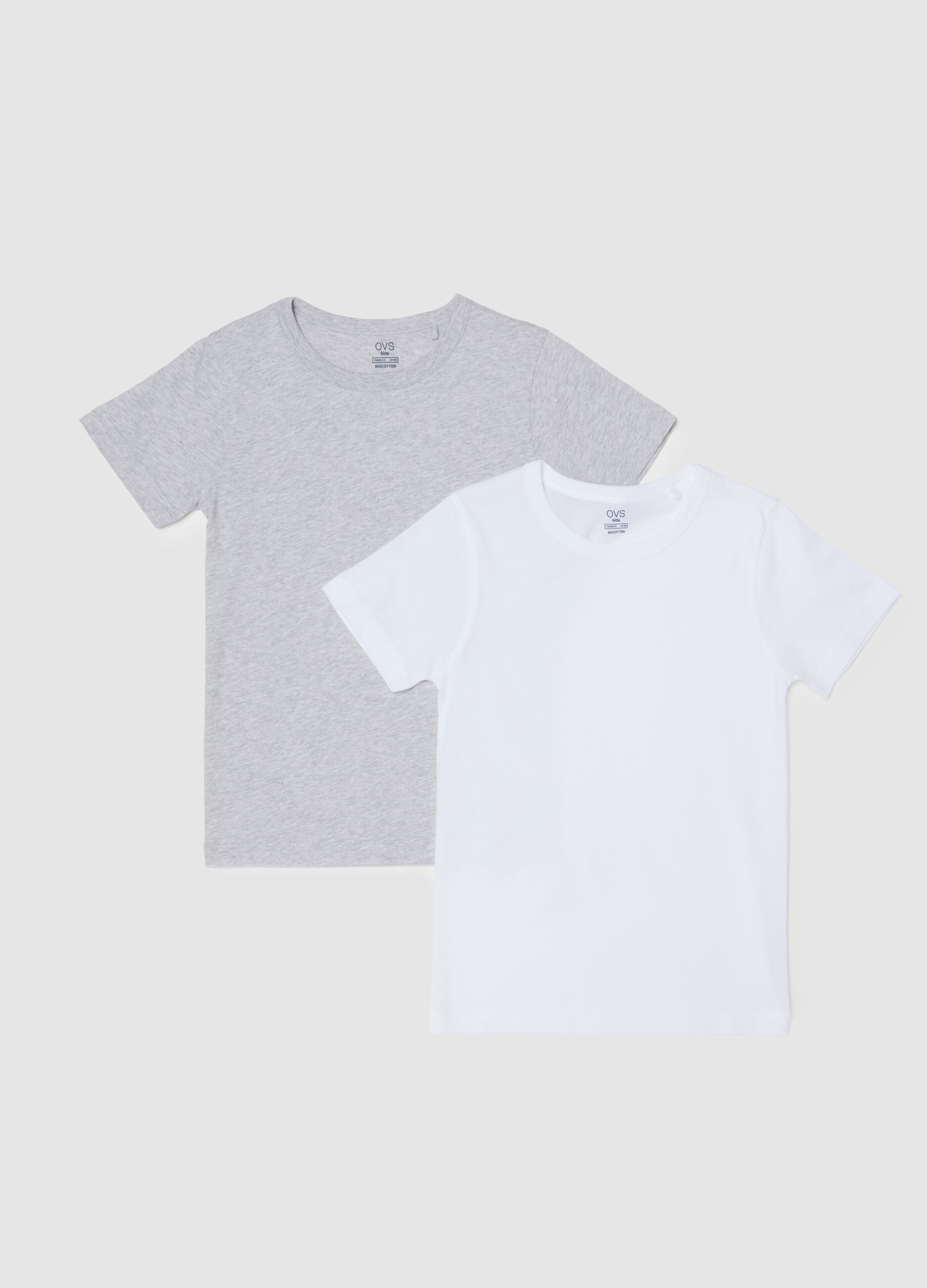 Multicolour regular fit pure cotton children's t-shirt twin pack
