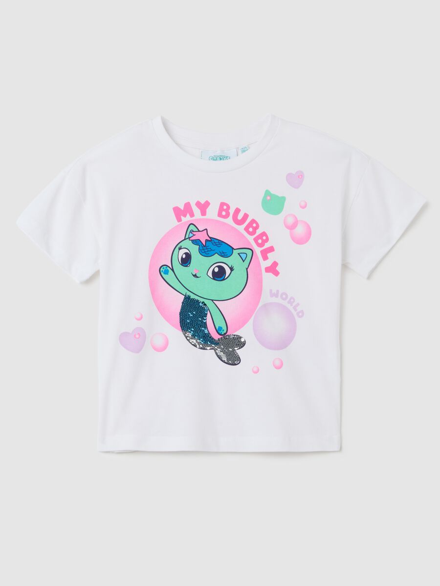 Girls' Stretch Cotton T-shirt - White_0