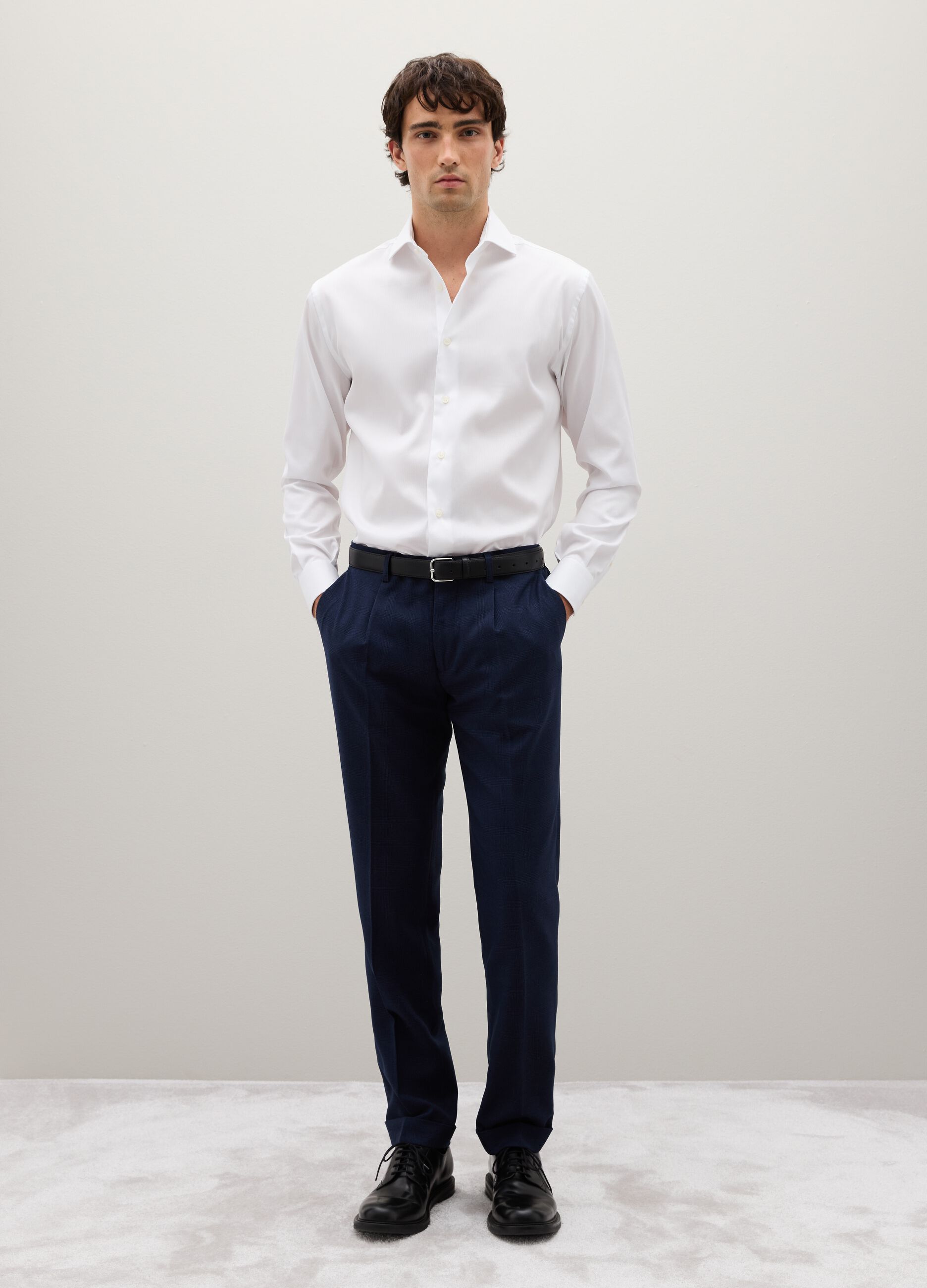 Blue Slim Fit Trousers