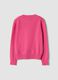 Pink pure wool long-sleeve jumper, regular fit_5