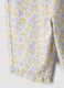 White pure organic cotton leggings with floral print_3