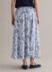 Pure cotton maxi skirt with floral print_2