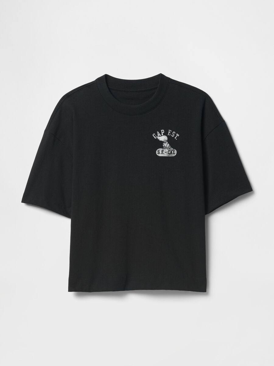 Black GAP Cotton T-shirt_4