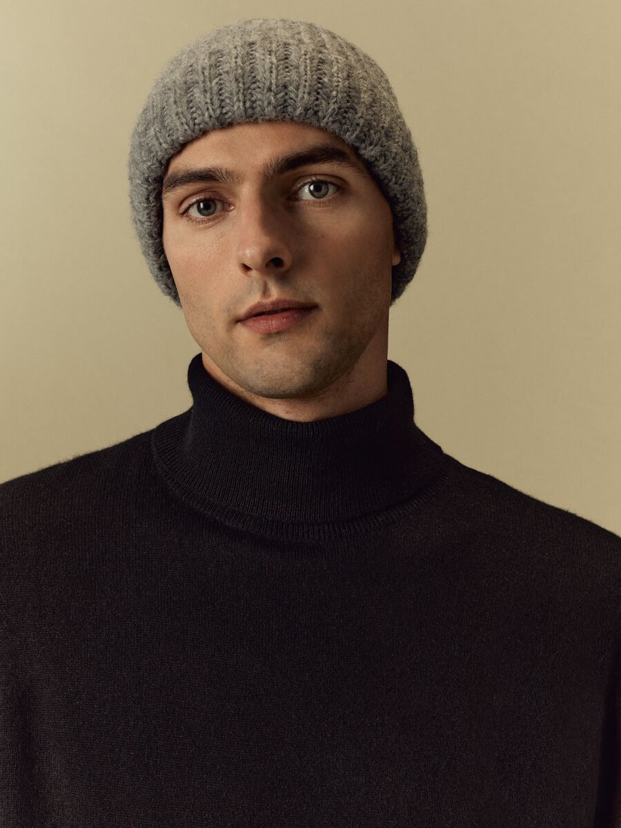 Pullover in cashmere a collo alto_0