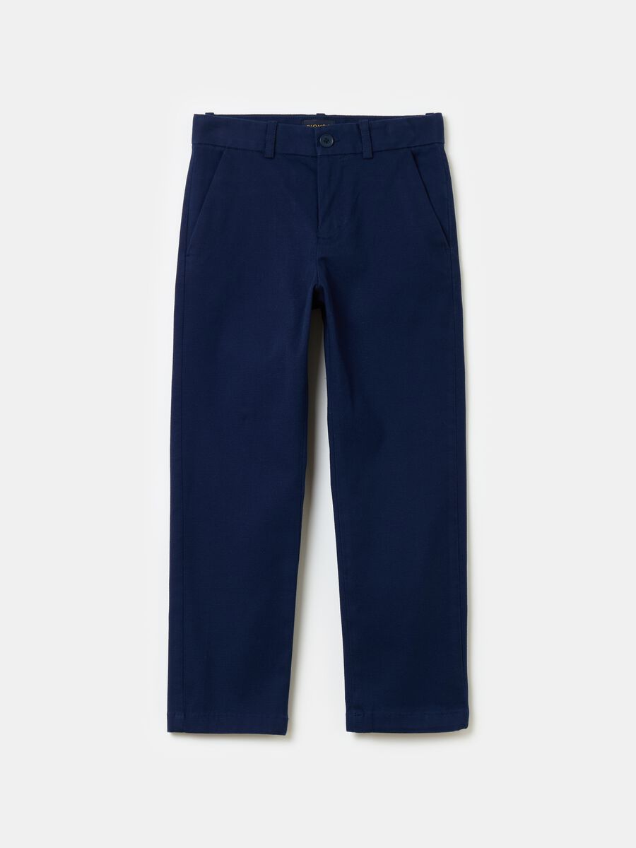 Pantaloni chino in cotone stretch_3