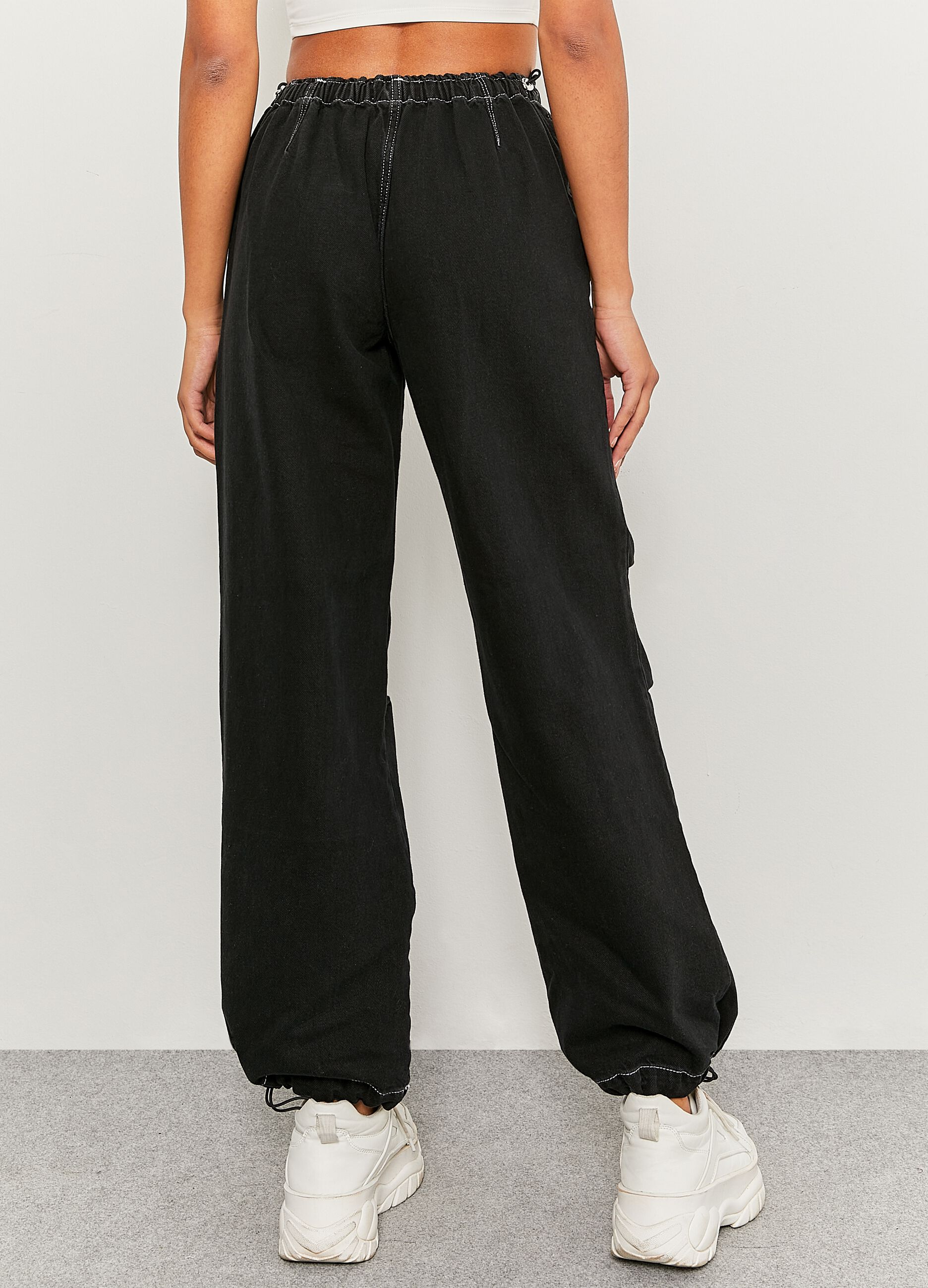 Pantaloni parachute in cotone_3