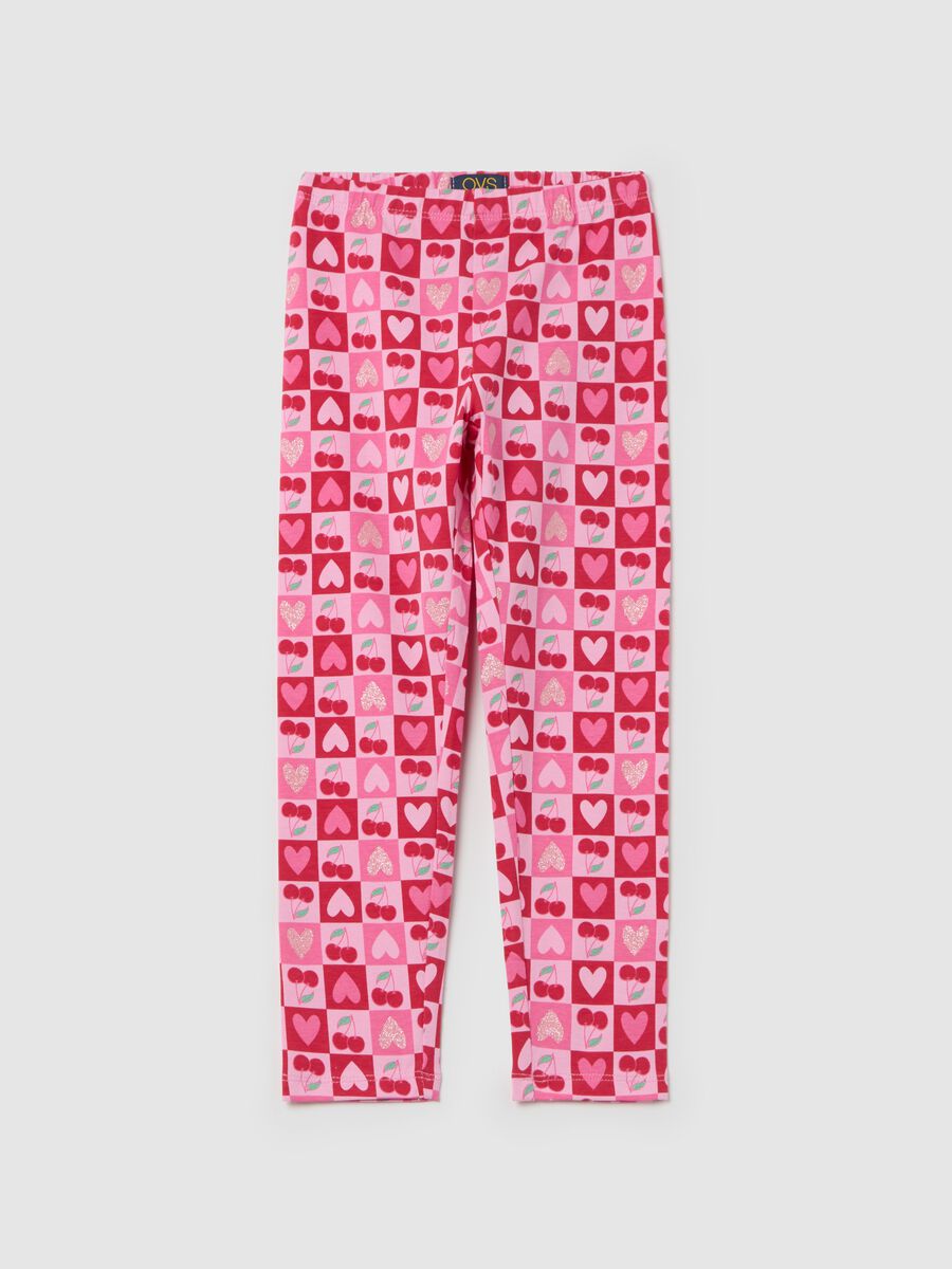 Stretch cotton leggings_0