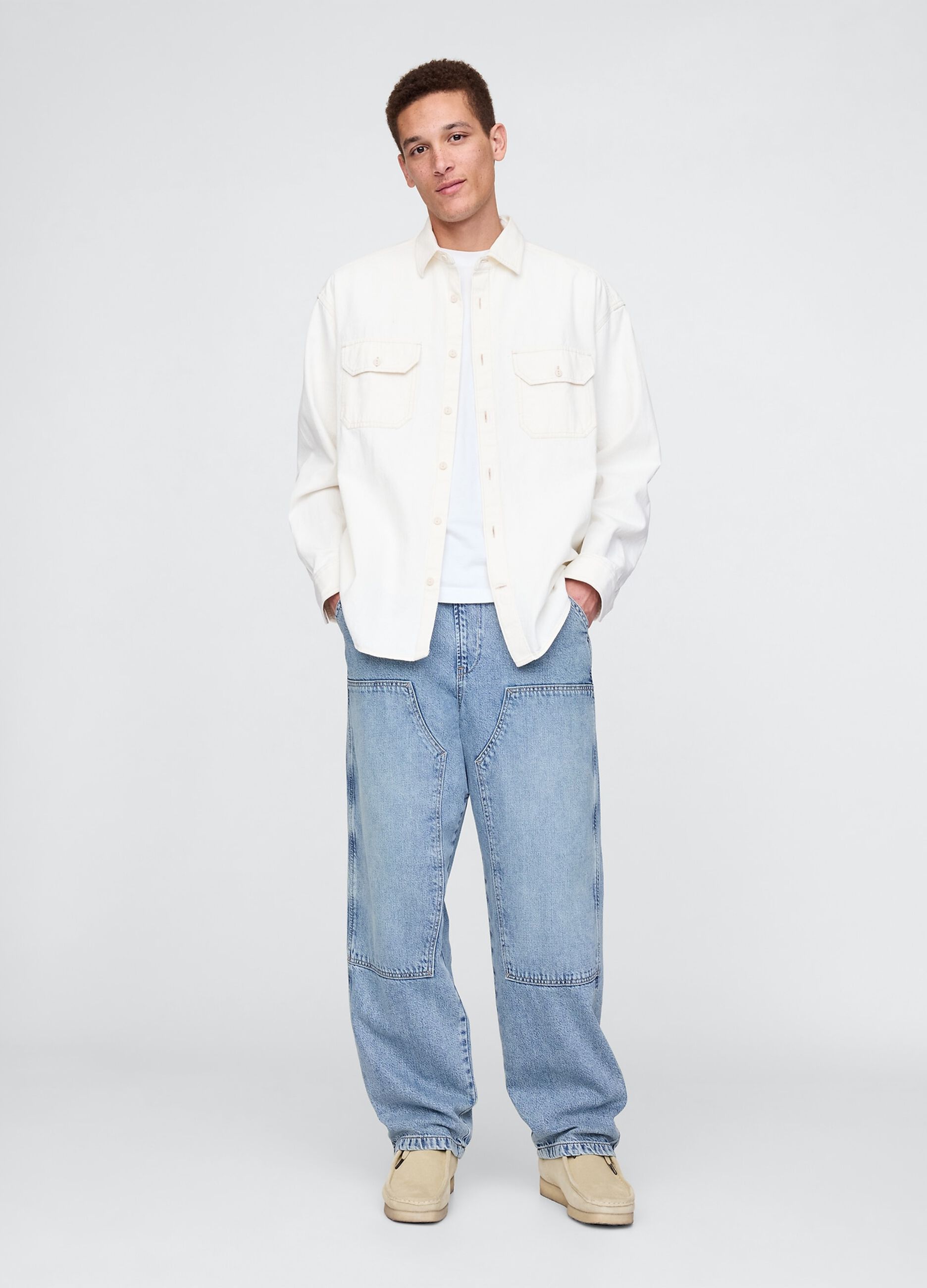 Gap baggy blue jeans in cotton and Lyocell