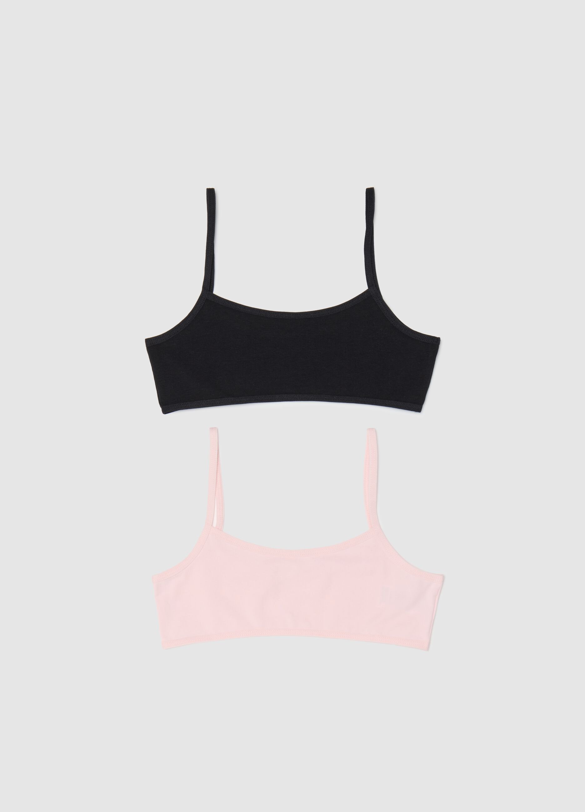 Two-pack stretch cotton under tops