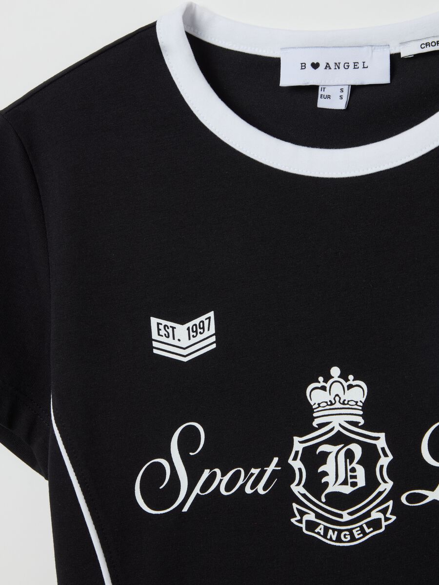 Cropped T-shirt with print_5