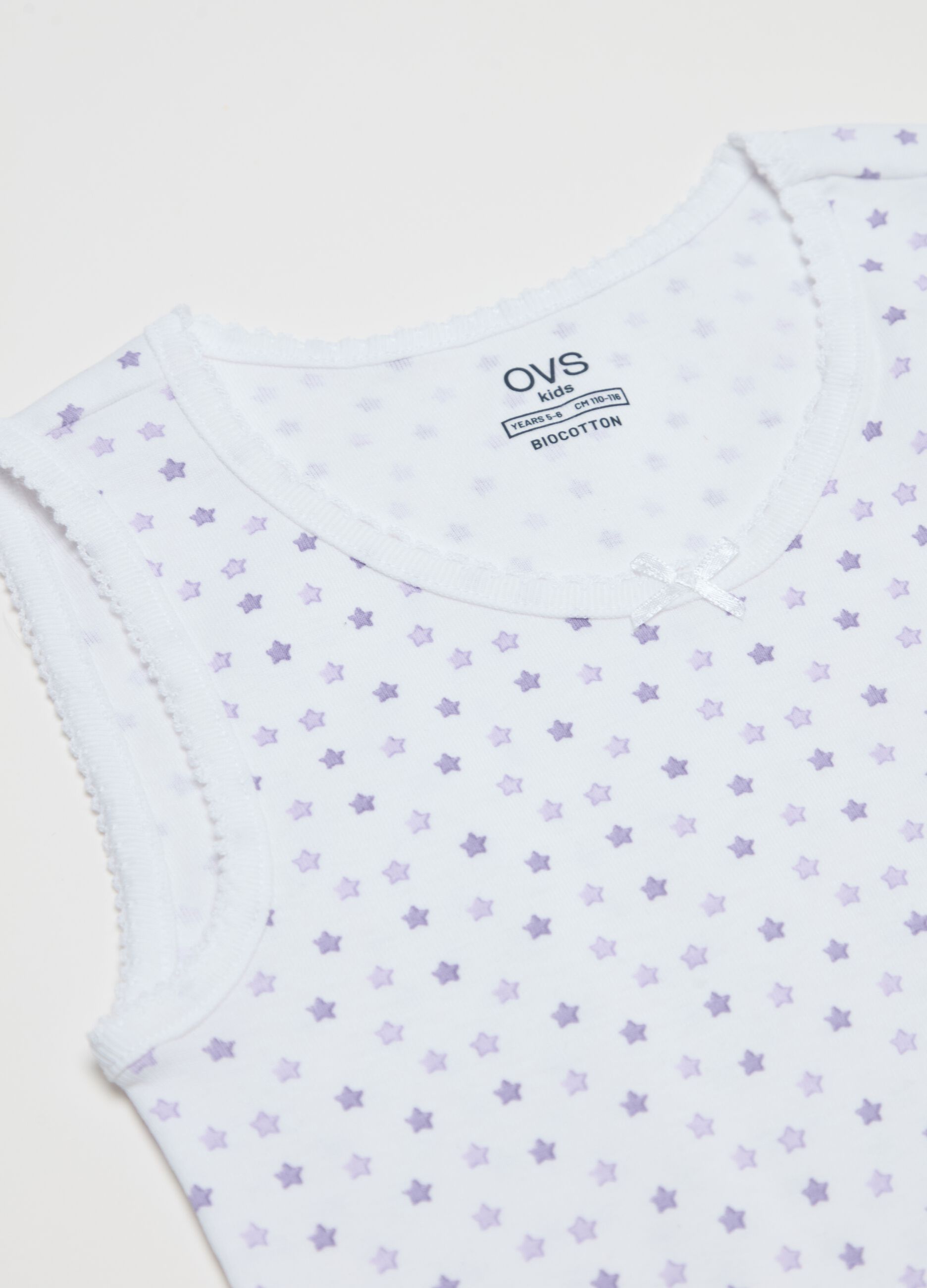 Two-pack under vests with bow