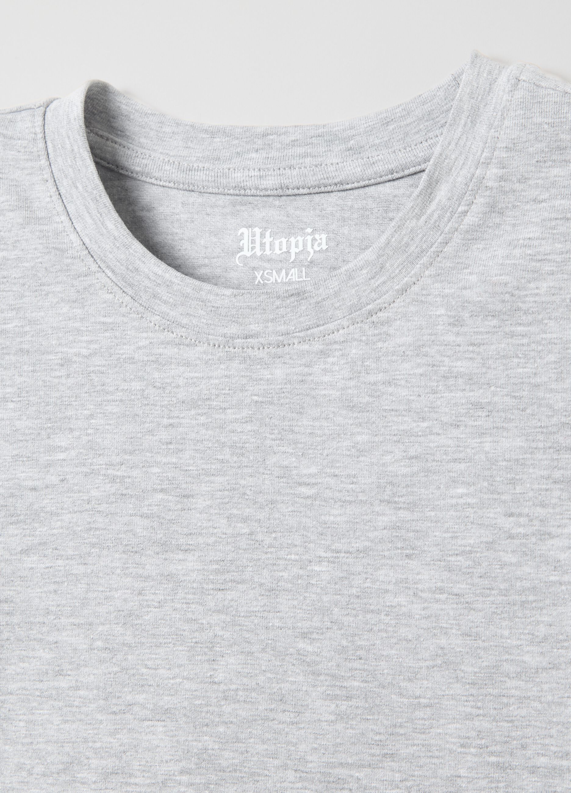 Vintage Grey crop T-shirt