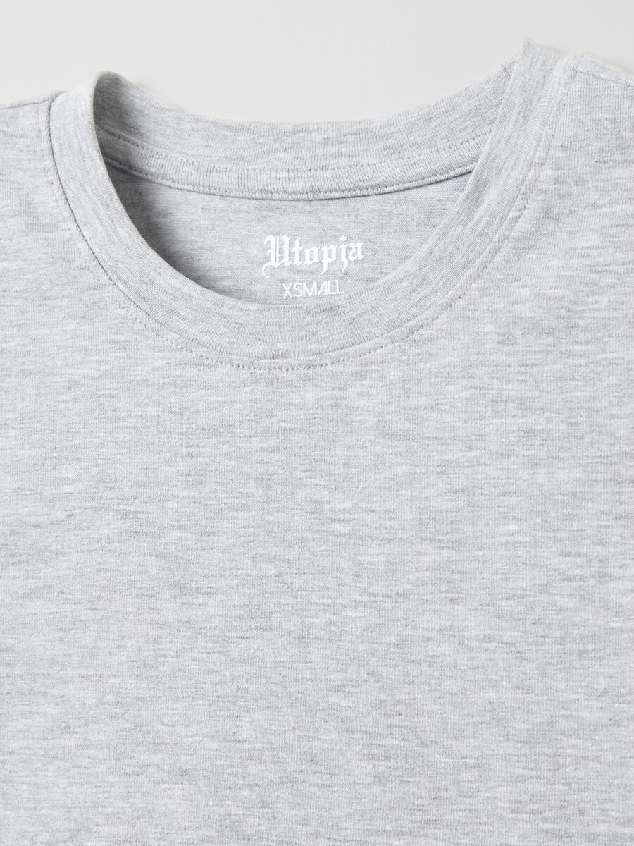 Vintage Grey crop T-shirt_5