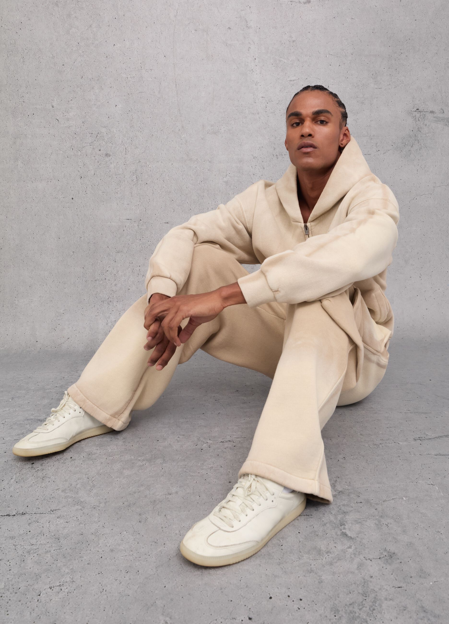 Sunfaded Cargo Sweatpants Vintage Sand