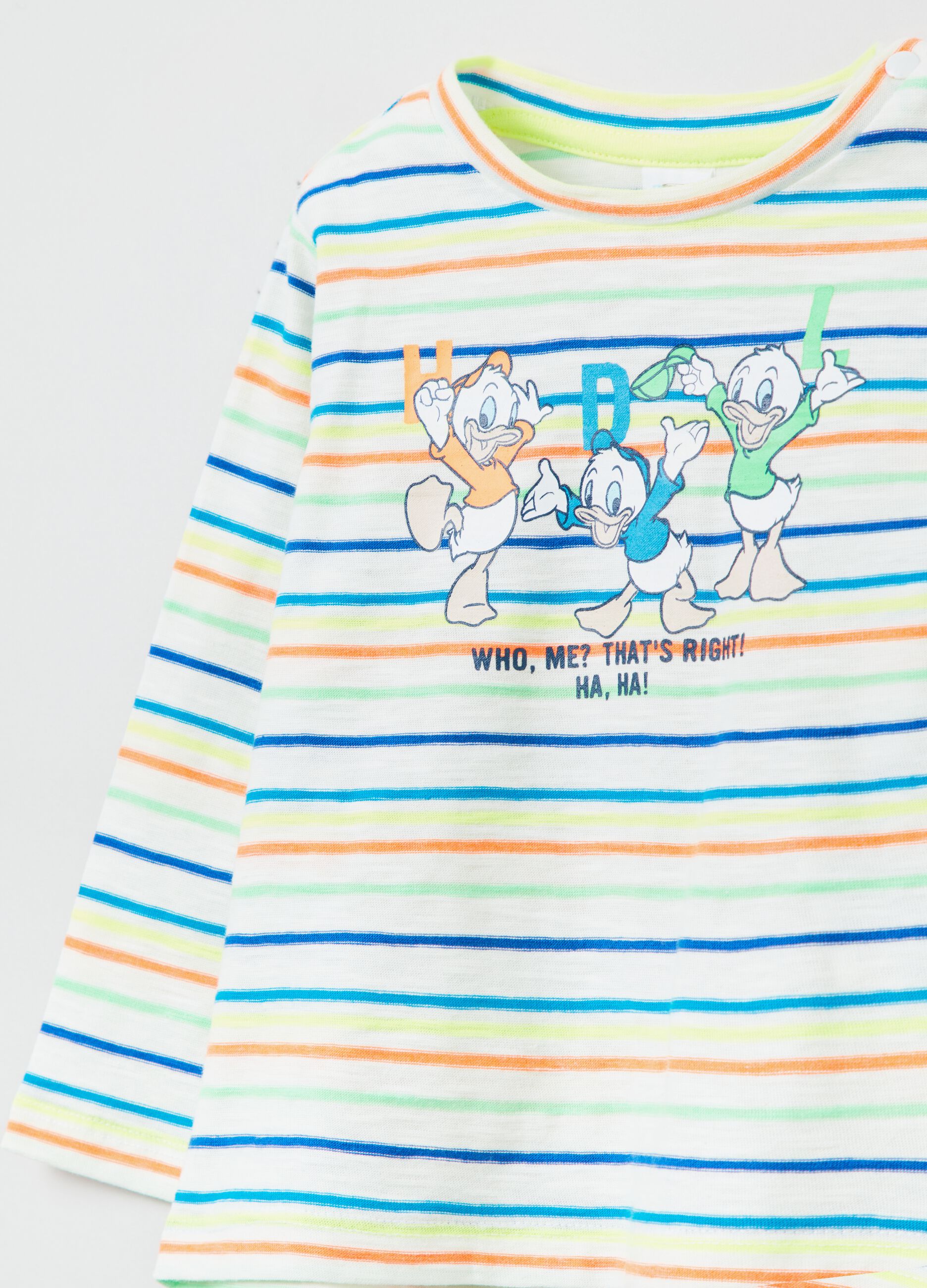 T-shirt a righe Disney Baby Qui Quo Qua