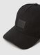 Black Wool Blend Baseball Cap_2