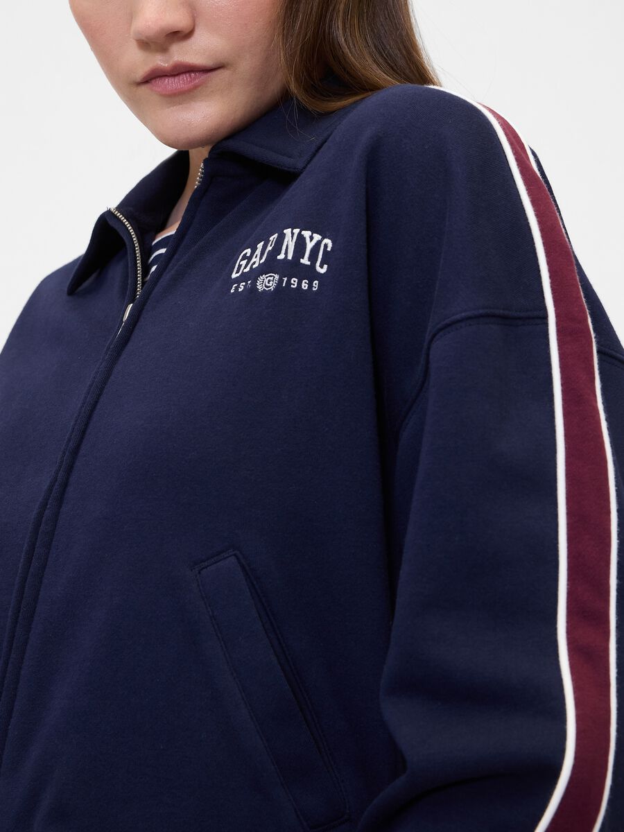 Blue Full Zip Sweatshirt_3