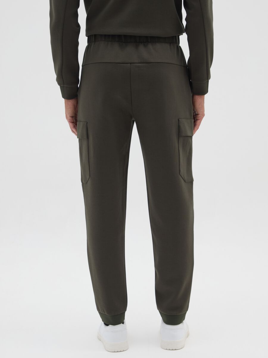Pantaloni in misto cotone marroni regular fit_2