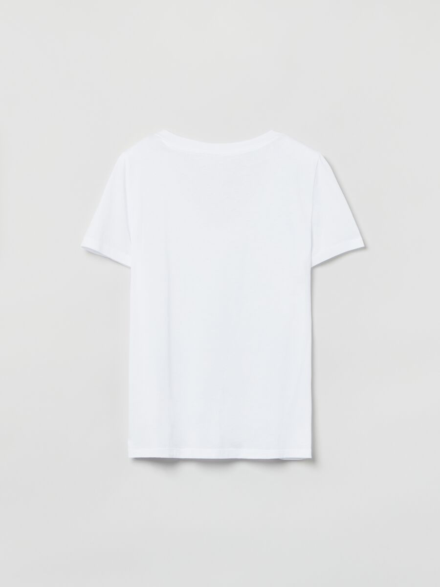 Cotton V-neck T-shirt_2