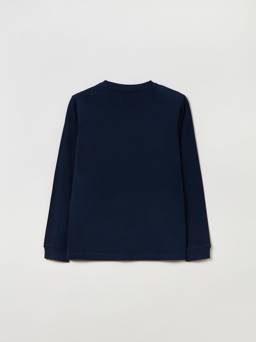 T-shirt girocollo con dettaglio a V_1