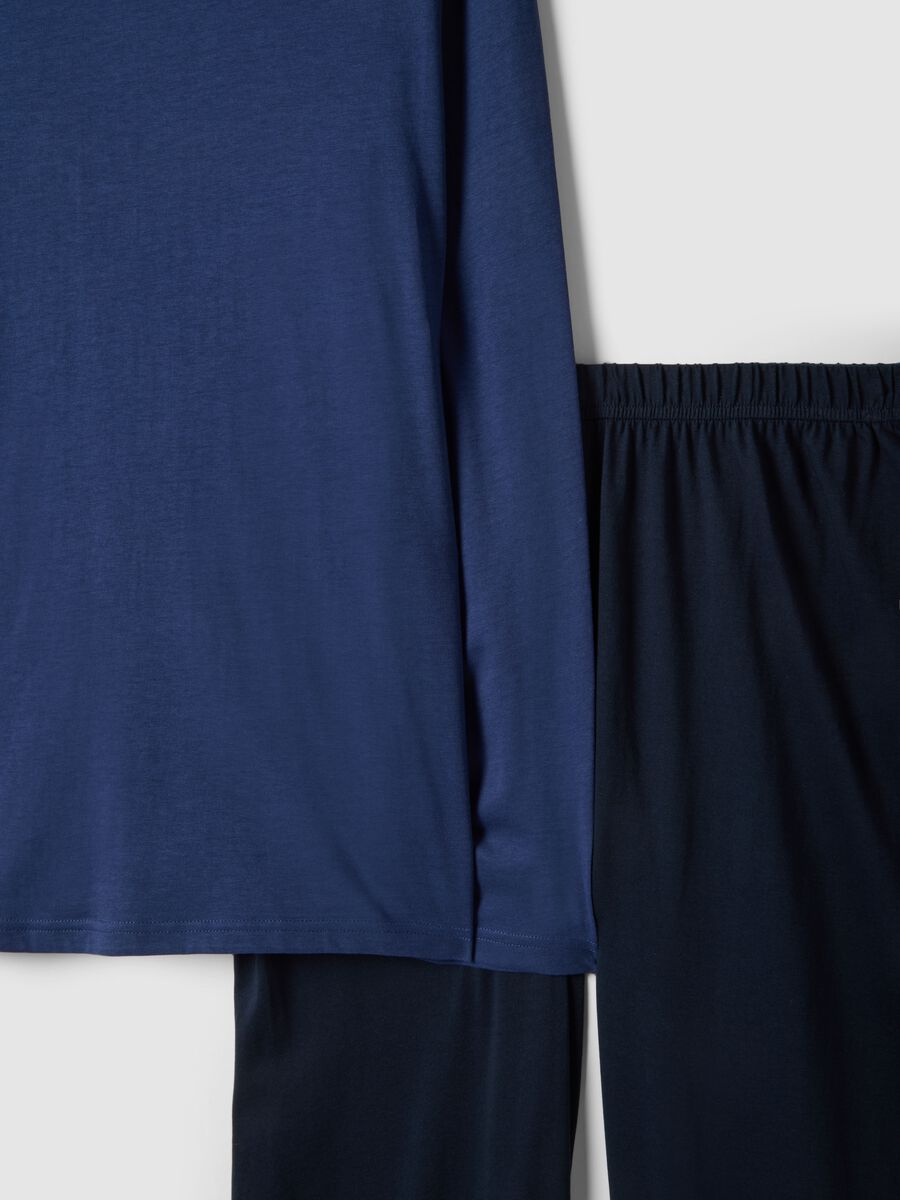 Blue pure cotton pyjamas regular fit_5