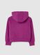 Purple regular fit pure cotton girl's sweatshirt_4