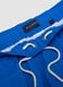 Blue swim shorts with elasticated waist and drawstring_5