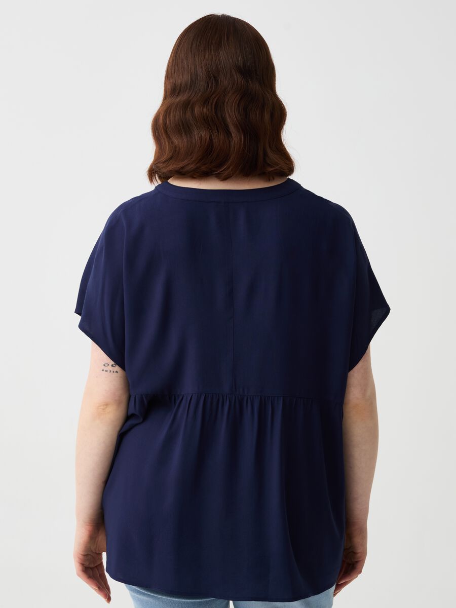 Blusa in viscosa con bottoni Curvy_2